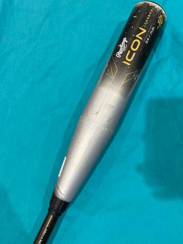 2023 Rawlings Icon Composite Bat USABat Certified (-10) Composite 20 oz 30" (Used)
