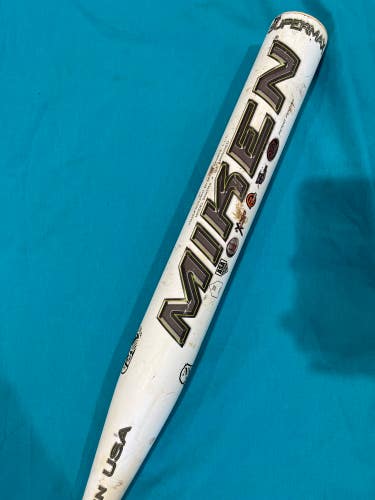 White Miken Freak NXT Composite Bat Composite 34" (Used)