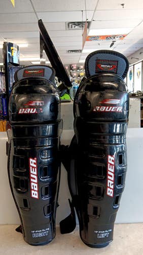Used Bauer IMPACT FORCE Senior Shin Guards None 16" 11858-S000077684