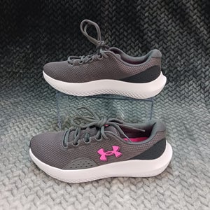 Under Armour Women's Charged Surge 4 Sneaker Shoes Gray White pink Size 8