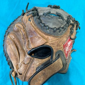 Brown Rawlings Player Preferred RH Catcher's Baseball Glove 32" (Used)