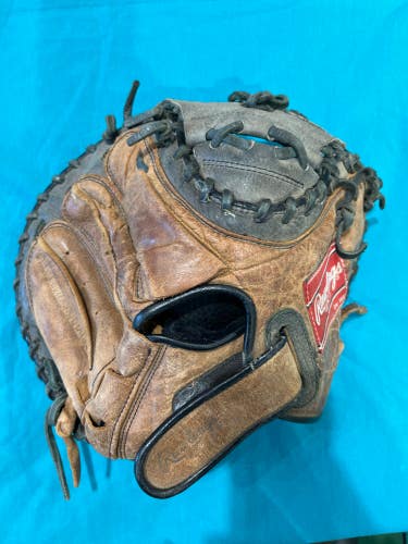 Brown Rawlings Player Preferred RH Catcher's Baseball Glove 32" (Used)