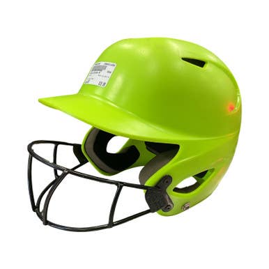 Used Wilson WILSON FP Batting Helmet w/Mask Neon Green MD 11859-S000023904