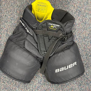 Black Bauer Supreme S27 Hockey Goalie Pants (Used) | Junior Small