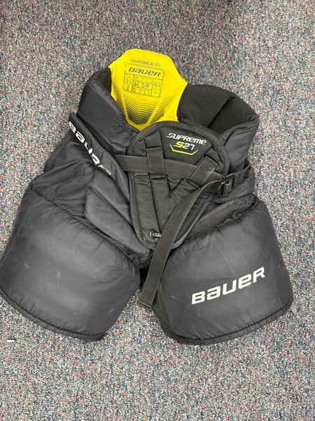 Black Bauer Supreme S27 Hockey Goalie Pants (Used) | Junior Small