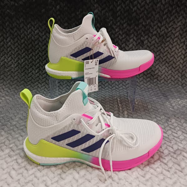 Adidas Women's Crazyflight Mid Volleyball Shoes White Pink HP3337 Size 7.5  New | SidelineSwap | Buy and Sell on SidelineSwap