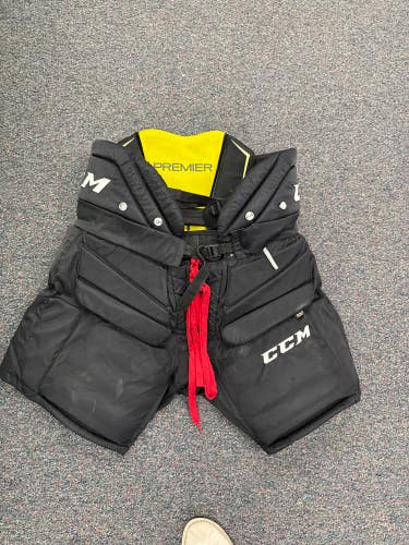 Black CCM Premier Hockey Goalie Pants (Used) | Senior Large