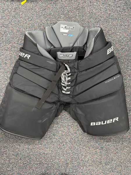Black Bauer Elite Hockey Goalie Pants (Used) | Senior Large