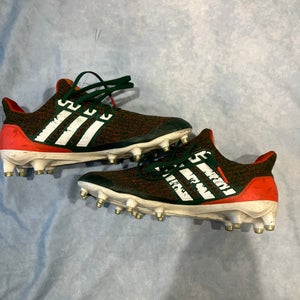Adidas Ultraboost Football Cleat - Miami Hurricanes Team Issued  Size 9.5