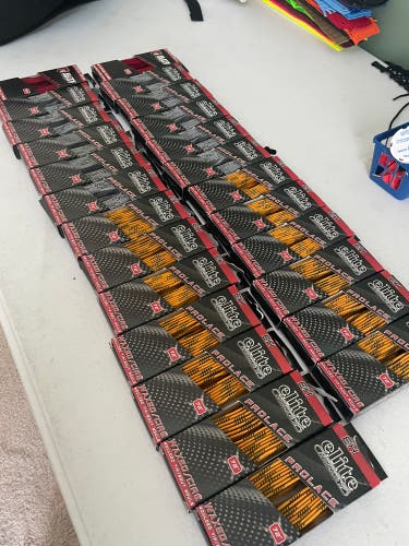 Waxed Shooting String Bundle (elite hockey 72inch tipped laces)