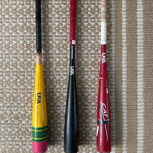 3 USABat Certified Bats (-8) 29" (Used)