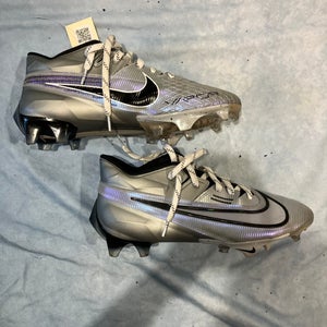 Silver Adult Nike Vapor Edge 360 VC Football Cleats Size 10