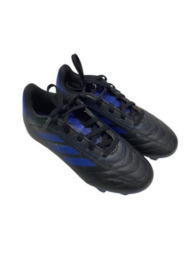 Used Adidas Soccer Cleats Black And Royal Blue Junior 01.5 11347-S000252199