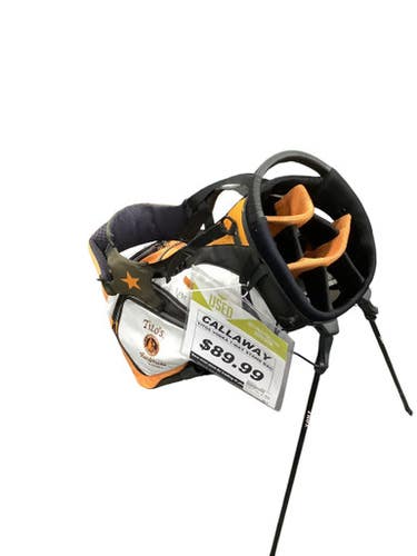 Used Callaway TITOS 7 WAY STAND BAG Mens Stand Bag Black And Orange 11347-S000252197