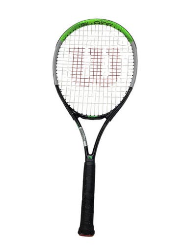 Used Wilson BLADE FEEL 26 Junior Tennis Racquet Neon Green 26" 11347-S000252427
