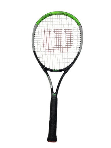Used Wilson BLADE FEEL 26 Junior Tennis Racquet Neon Green 26" 11347-S000252427