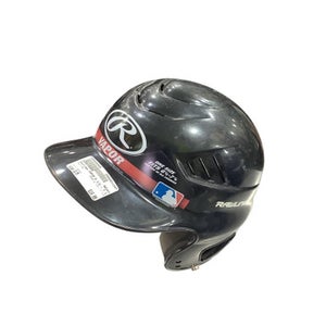 Used Rawlings VAPOR 6 1/2 - 7 1-2 Batting Helmet No Mask Black S/M 11347-S000252409