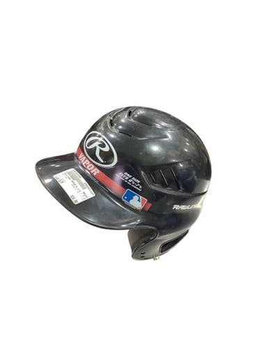 Used Rawlings VAPOR 6 1/2 - 7 1-2 Batting Helmet No Mask Black S/M 11347-S000252409