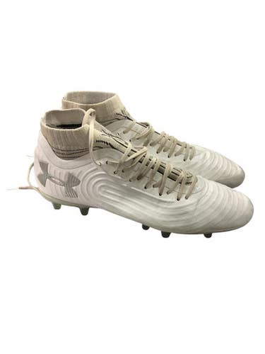 Used Under Armour Soccer Cleats White Senior 10 11347-S000252400