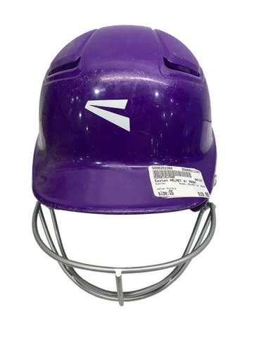 Used Easton HELMET W/ MASK Batting Helmet w/Mask Purple One Size 11347-S000252360