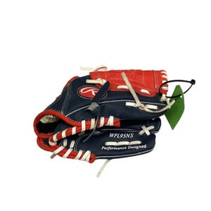 Used Rawlings PL90SN BB/SB Glove T-ball Red 9" 11347-S000252348