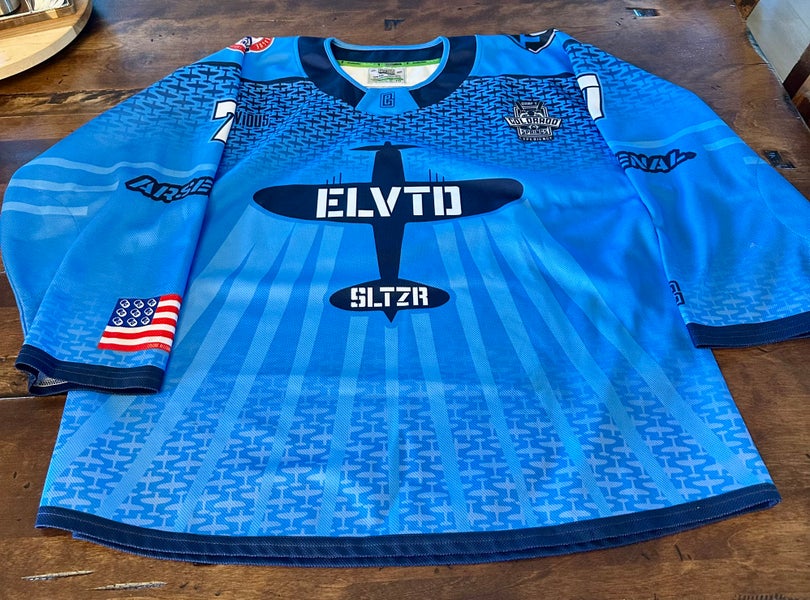 XL Blue Plane Hockey Jersey