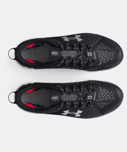 Under Armor Yard Low Youth Baseball Shoes SZ  6 Black