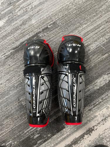 Junior CCM JetSpeed FT350 Shin Pads 12" (Used)