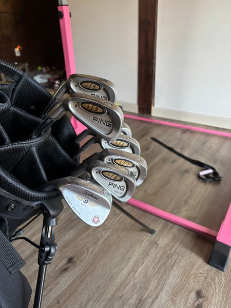 Men's Ping i3 Blade Left Hand Iron Set Regular Flex  Steel Shaft (Used)