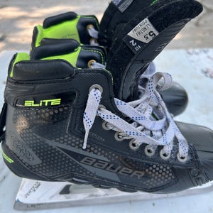 Bauer Elite Hockey Goalie Skates Size 5.5 (Used)