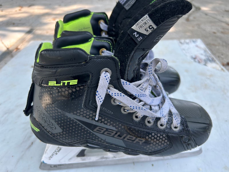 Bauer Elite Hockey Goalie Skates Size 5.5 (Used)
