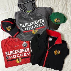 Various Chicago Blackhawks apparel Hoodies Shirt Hats