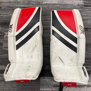 White 27" Junior Brian's GNETiK Pure Goalie Leg Pads (Used)
