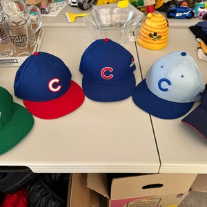 Lot - Chicago Cubs New Era On-Field Hats Size 7