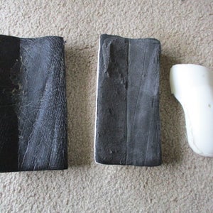 2 foam hockey goalie catching glove cuffs and 1 thumb piece