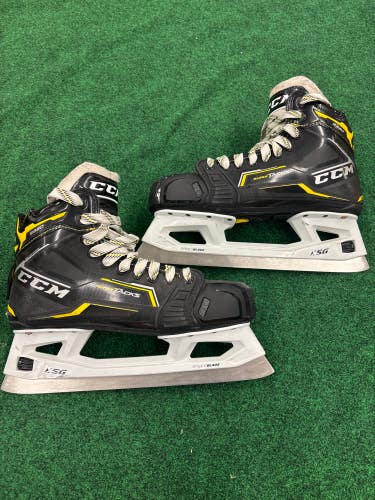 Senior CCM Super Tacks 9380 Hockey Goalie Skates (Regular) Size 9 (Used)