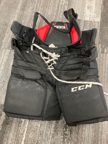 Black Junior Large CCM Axis A1.5 Hockey Goalie Pants (Used)