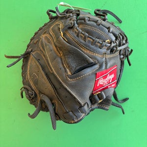 Black Rawlings Renegade RH Catcher's Baseball Glove 31.5"