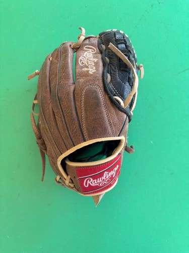 Brown Rawlings Premium Series RH Pitcher's Baseball Glove 12"