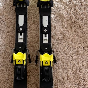 Men's 2023 Fischer 155 cm Racing RC4 World Cup SL Skis With Bindings Max Din 14 (Used)