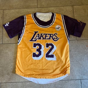Los Angeles Dodgers Lakers SGA Reversible Johnson #32 Kershaw #22 Shirt Small