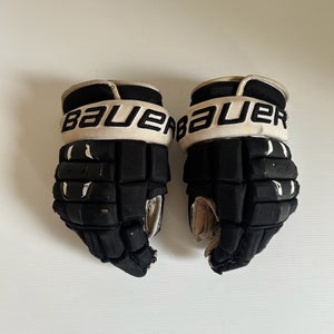 Used Black/Grey Senior Bauer Nexus 2N 14" Hockey Gloves