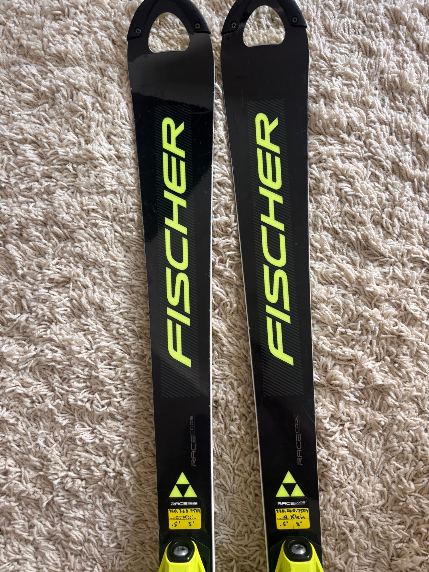 Men's 2023 Fischer 165 cm RC4 World Cup SL Skis With Bindings Max