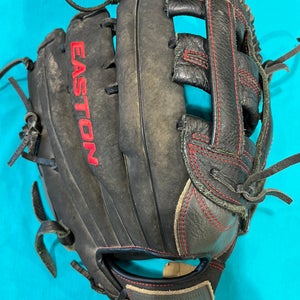 Black Adult Easton Ronin RH Infield Softball Glove 13" (Used)