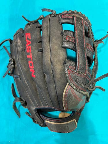 Black Adult Easton Ronin RH Infield Softball Glove 13" (Used)