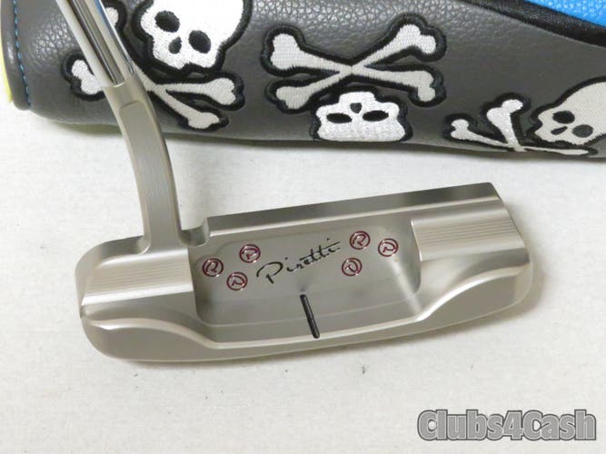 Piretti Premier Series Potenza 1.5 Putter 35"+Skull & Crossbones Tour Cover MINT