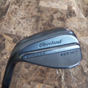 LEFT HAND CLEVELAND RTX6 ZIPCORE GOLF GAP WEDGE 52-10 STEEL KBS 125 STIFF