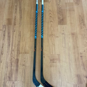 2 Intermediate Warrior Covert QR5 20 Left Hand 70 Flex Hockey Stick W28 (Used)