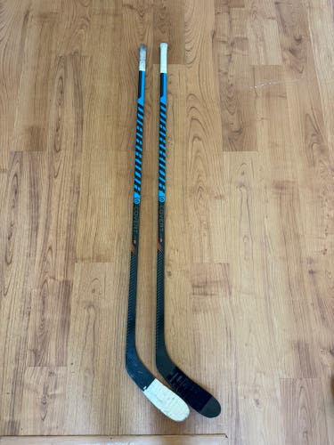 2 Intermediate Warrior Covert QR5 20 Left Hand 70 Flex Hockey Stick W28 (Used)