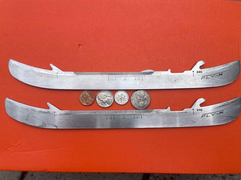 USED Bauer FLY-X 246mm Steel Runners